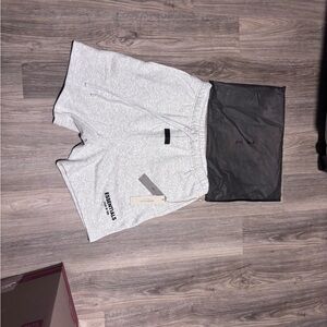 Essentials Light Gray Athletic Men's Shorts